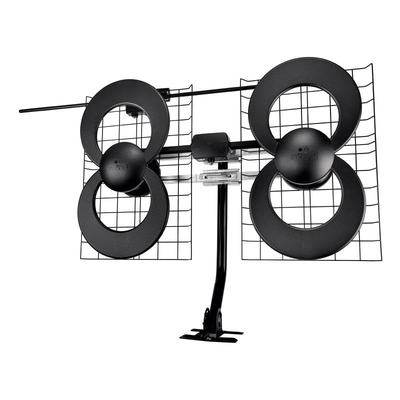 Antennas Direct ClearStream 4V Indoor Outdoor TV Antenna, UHF VHF, Multi-Directional, 70+ Mile Range, 4K 8K UHD, NEXTGEN TV â€“ w/ 20-inch Mast (Black) - Image 1